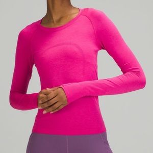 Lululemon Swiftly Tech Long Sleeve Shirt 2.0 Race Length *Sonic Pink